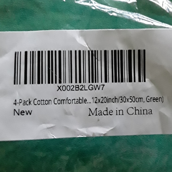 4 New Green Pillow Cases - Picture 7 of 9